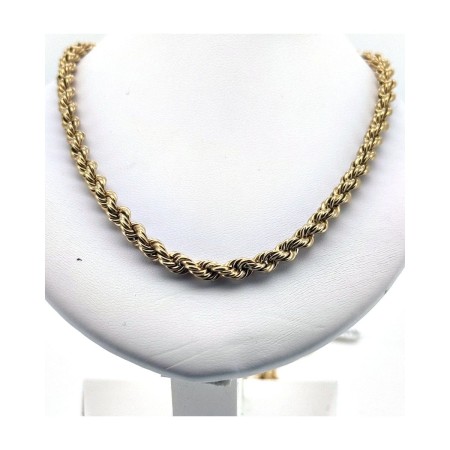 Cadena cordon salomonico de oro 18k 70 cm